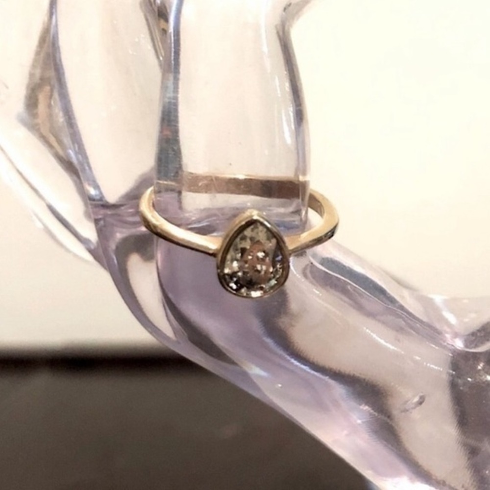 Fragrant Jewels Pear Cut Art Deco Ring